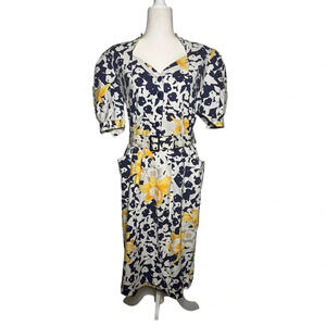 Vintage 80’s Tropical Cotton Dress 11/12